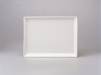 Speiseplatte eckig 15 x 20 cm weiß, Unlimited