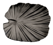 Palmblattschale M schwarz