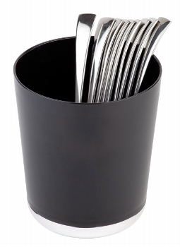 Tischreste- / Besteckbehälter schwarz