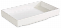 Bento Box -ASIA PLUS- 15,5 x 9,5 cm flach weiß/weiß