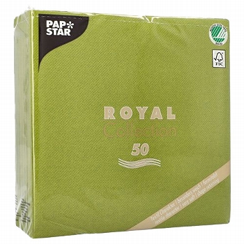 Servietten ROYAL Collection 40 cm x 40 cm olivgrün 50ger Pack