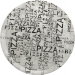 Napoli White & Black Pizzateller 31cm Schwarzweiß